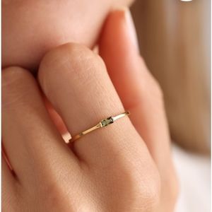 Baguette Birthstone Ring